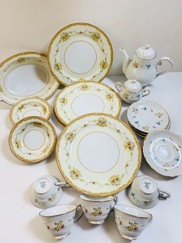 正規品，低価 431 食器おまとめ Noritake ノリタケ 洋食器 カップ&ソーサー 花柄 中皿 ティーセット グラタン皿 おまとめ 1円〜(ノリタケ)｜売買されたオークション情報、yahooの商品情報をアーカイブ公開 - ノリタケ