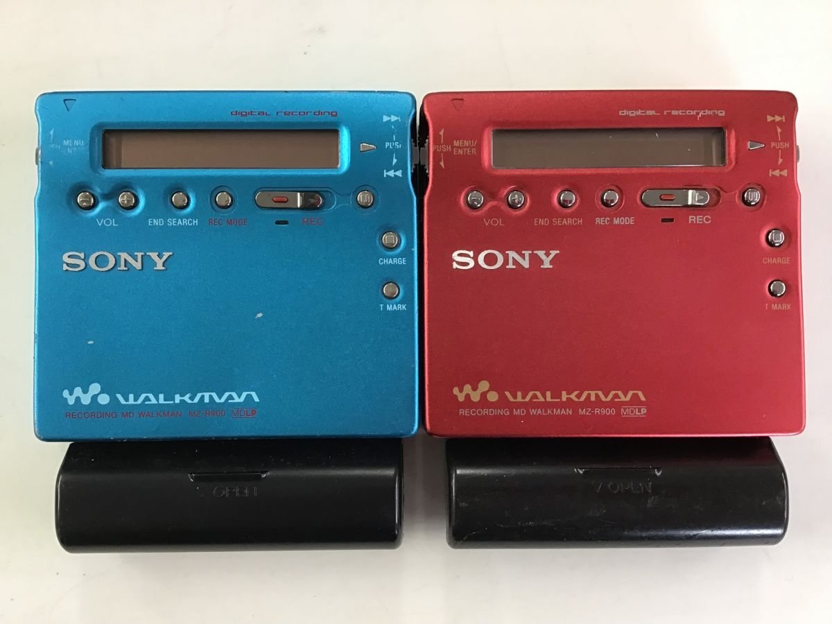 大得価，100%新品 SONY MZ-R900 MDプレーヤー MDウォークマン 2点セット ジャンク品 5746W(録音、再生)｜売買されたオークション情報、yahooの商品情報をアーカイブ公開 - オークファン 録音、再生