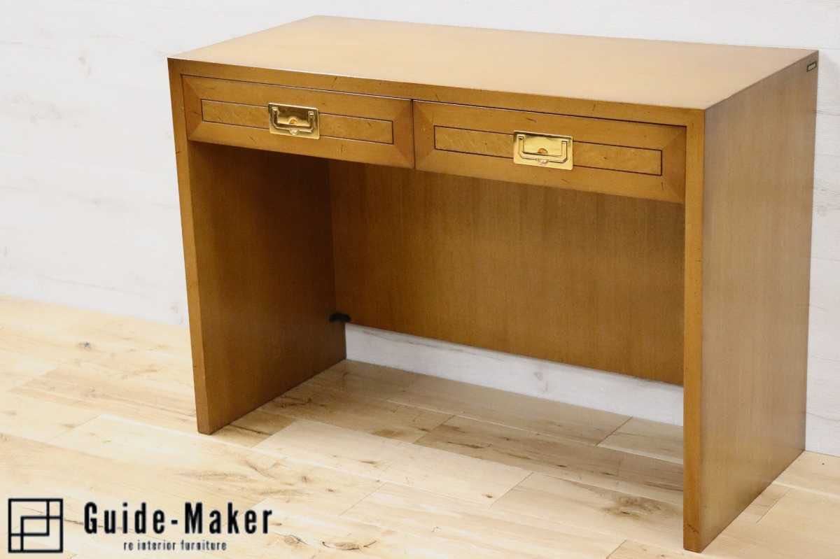 机のみ タC0620◇天板W89cm×D58cm◇レトロな味わいの古い木製テーブル◇机