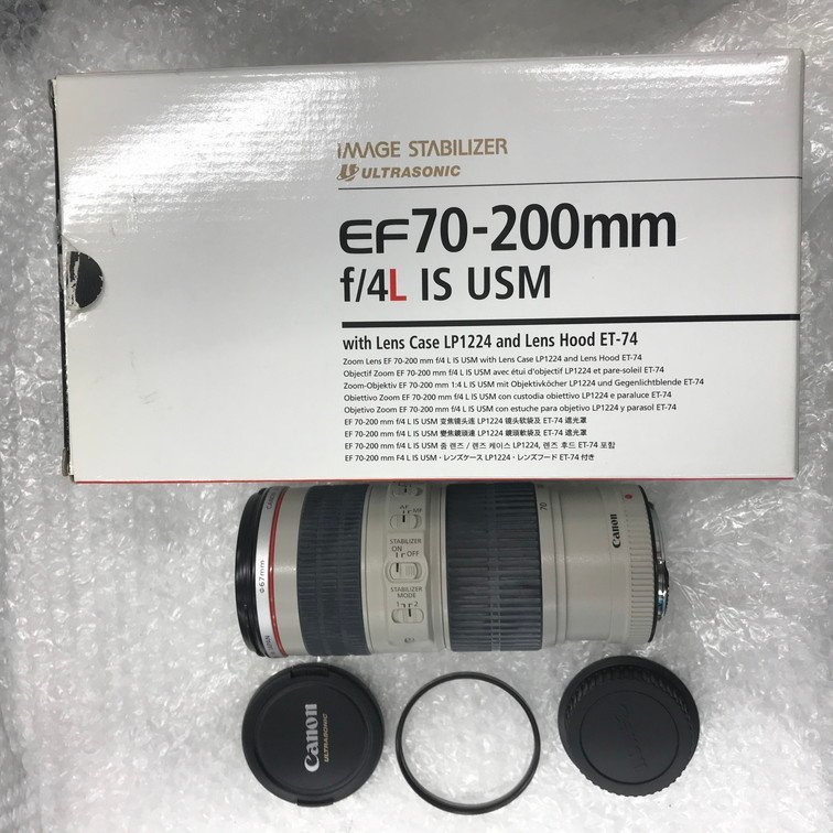 美品】Canon 望遠ズームレンズ EF70-200mm F4L IS ねむ USM