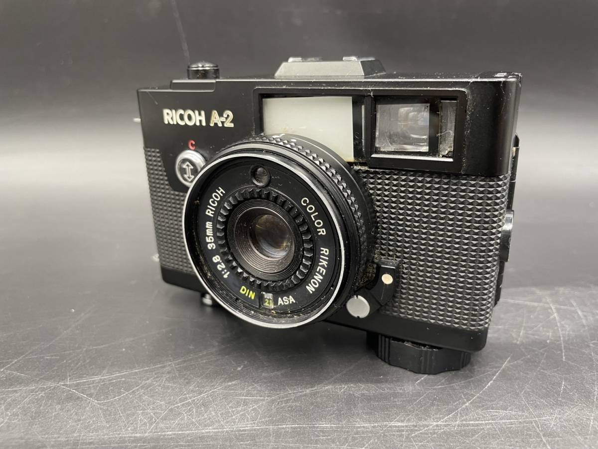 RICOH/リコー A-2 フィルムカメラ COLOR RIKENON 1:2..8 35mm 黒 