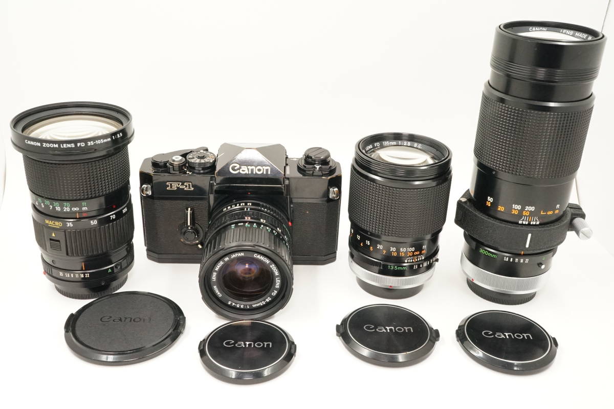 c-2○売り切り○Canonキヤノン○F-1 前期 ボディ○NEW FD 28-55mm F3.5