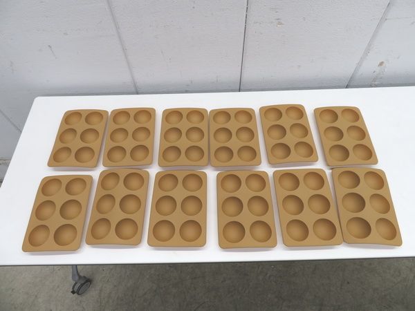 E1632◆製菓用品◆シリコン半球型(6ケ取)12枚セット 栃木 宇都宮 中古 業務用 厨房機器