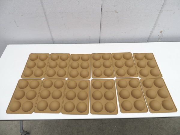 E1632◆製菓用品◆シリコン半球型(6ケ取)12枚セット 栃木 宇都宮 中古 業務用 厨房機器