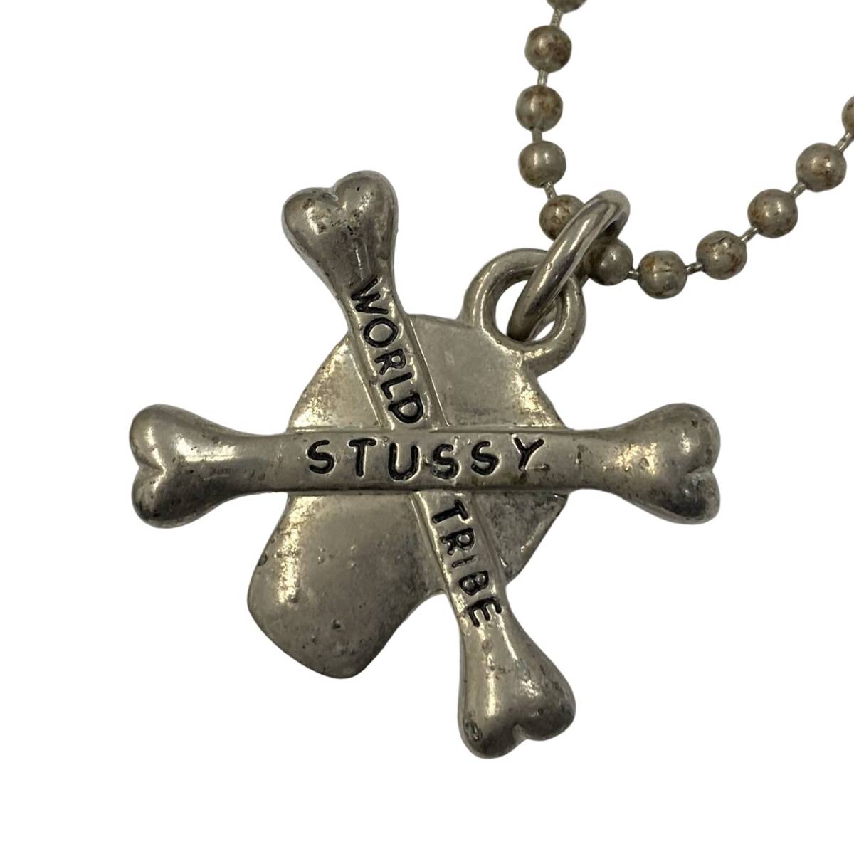 STUSSY ステューシー OLD オールド ヴィンテージ 90's スカル クロス