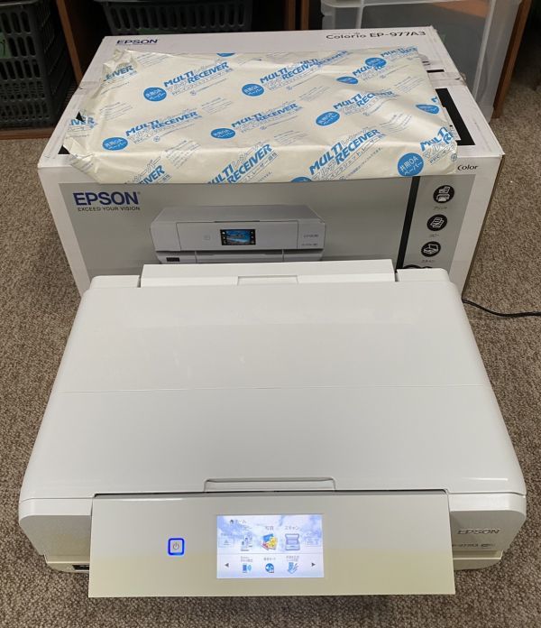 A121】EPSON エプソン プリンター インクジェット複合機 EP-977A3 箱付