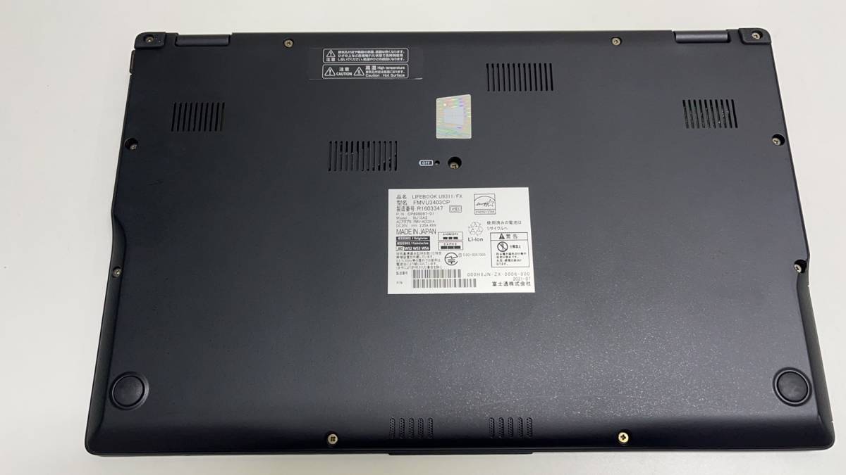【ジャンク】LIFEBOOK U9311 Corei7 LTE 8G 256GB 富士通（FUJITSU） 超高速U9311/F Core i7 1185G7 メモリ16GB SSD256GB