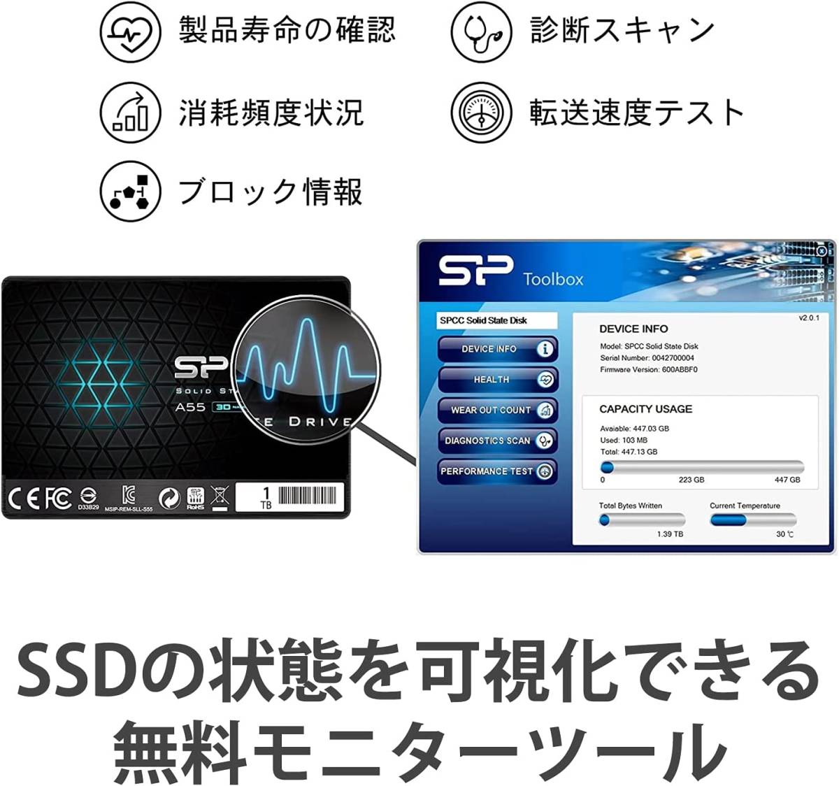 豊富な，正規品 シリコンパワー SSD 1TB 3D NAND採用 SATA3 6Gb/s 2.5