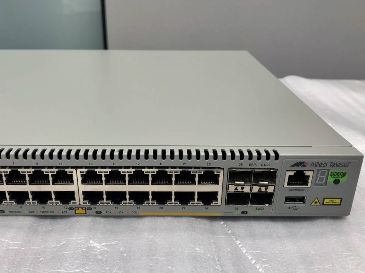 周辺機器 Allied Telesis◎AT-SH510-28GTX◎28ポート◎初期化済み◎
