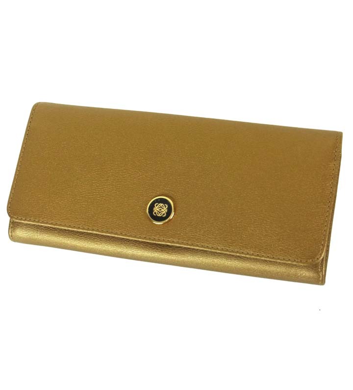 ロエベ LOEWE □ アナグラム コンチネンタル ウォレット 長財布 24454