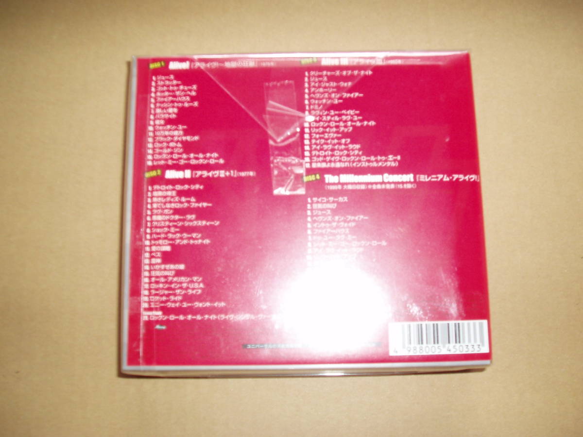 アライヴ！ボックス ALIVE! 1975-2000☆未開封☆4枚組☆KISS キッス 