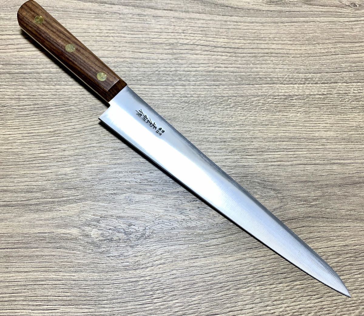  正広別作 右利き用片刃ハガネ筋引包丁 刃渡り240mm 業務用(筋引)｜売買されたオークション情報、yahooの商品情報をアーカイブ公開 - オークファン 包丁