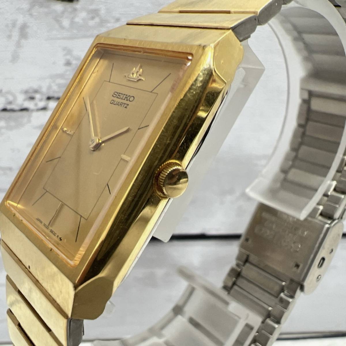 セイコー SEIKO 2針 アナログ クォーツ 腕時計 ゴールド 稼働品 【5786