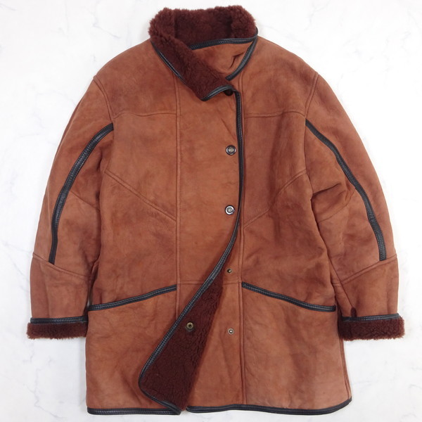 NEW ZEALAND製 SKIN DEEP ムートン シープスキン レザーコート M NEW ZEALAND製 SKIN DEEP ムートン シープスキン レザーコート M