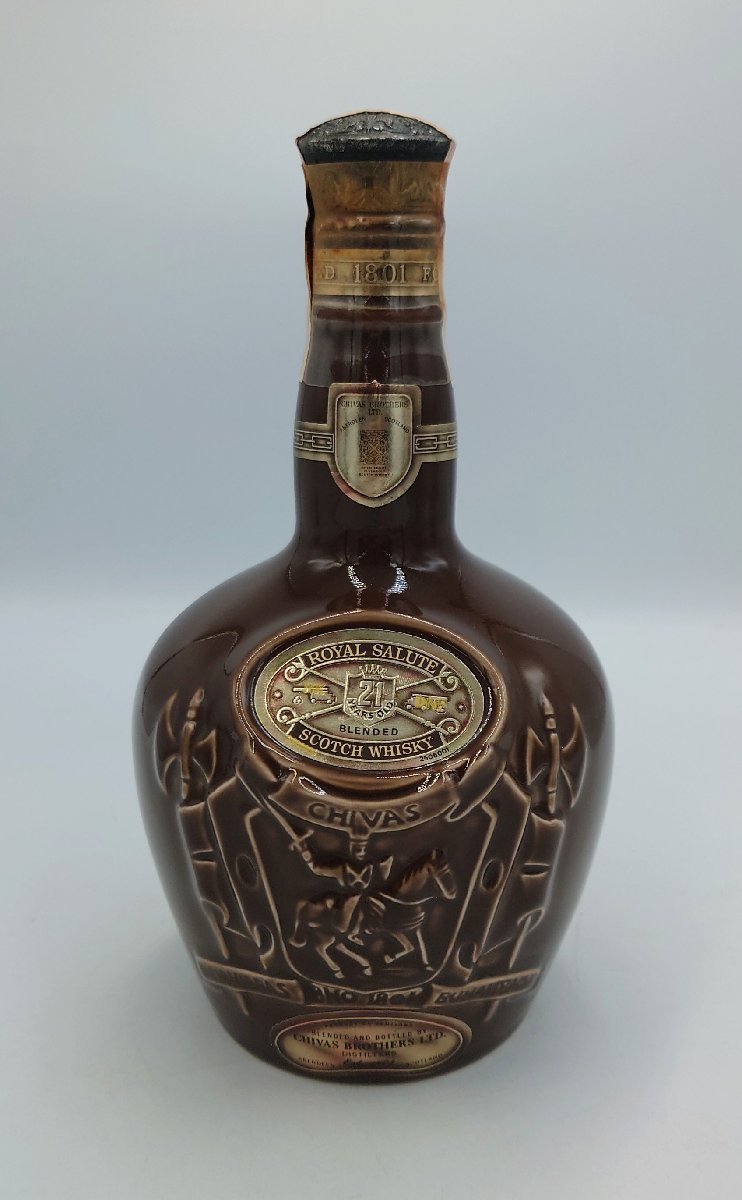 21年 SALUTE 茶 ロイヤルサルート ROYAL スコッチ ウイスキー 陶器
