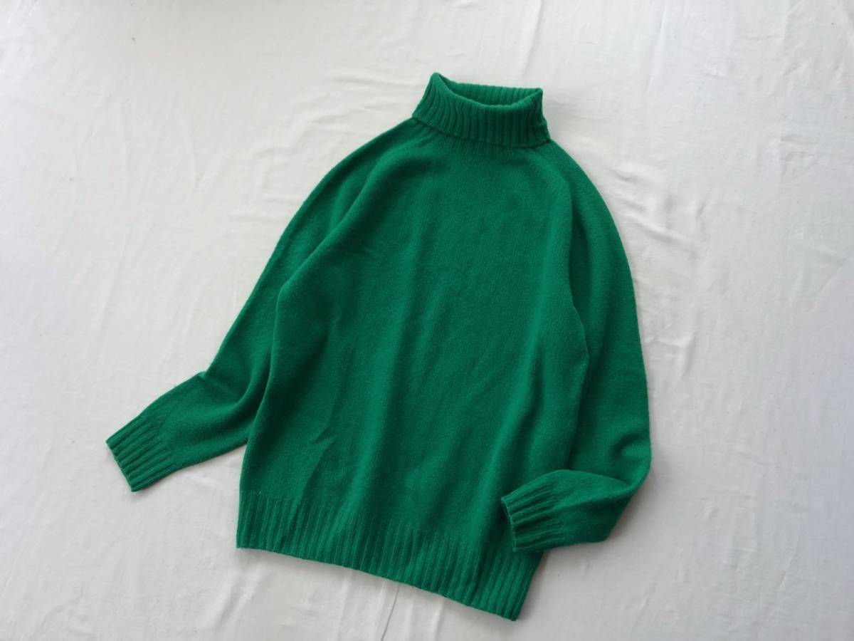 MORRIS & SONS モリス アンド サンズ 使えるスコットランド製 タートルニット☆ Bshop ビショップ スコットランド製 &amp; モリスアンドサンズ 毛100 カーディガン Sons