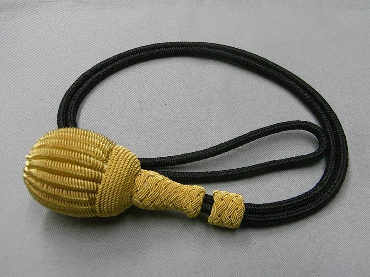 ★日本陸軍　正緒　刀緒レプリカ★将官　初期の黒紐仕様★新品