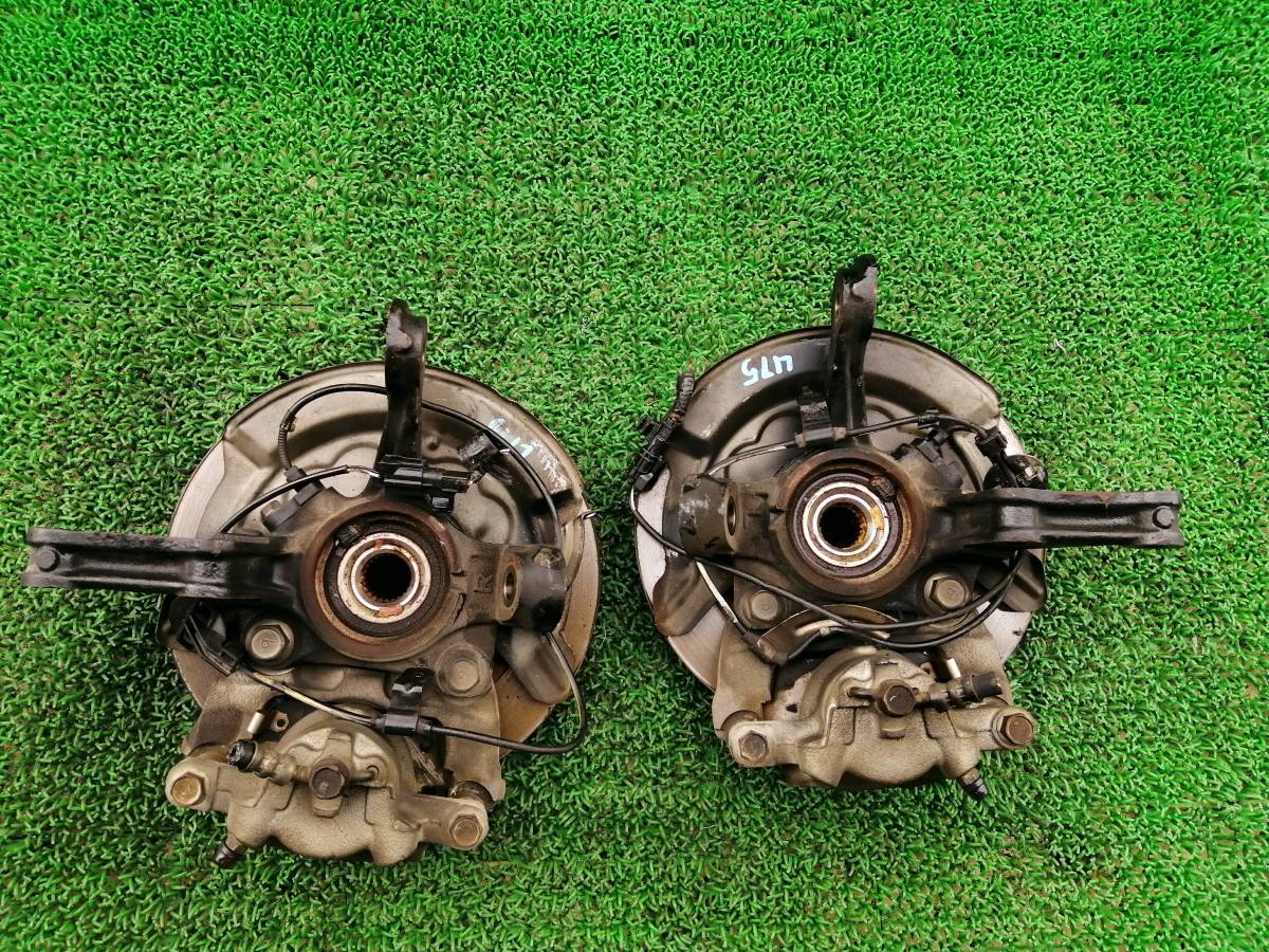ダイハツ L175S L185S ムーヴ カスタム RS ターボ フロントナックル ハブ キャリパー ローター 左右 セット ABSセンサー付