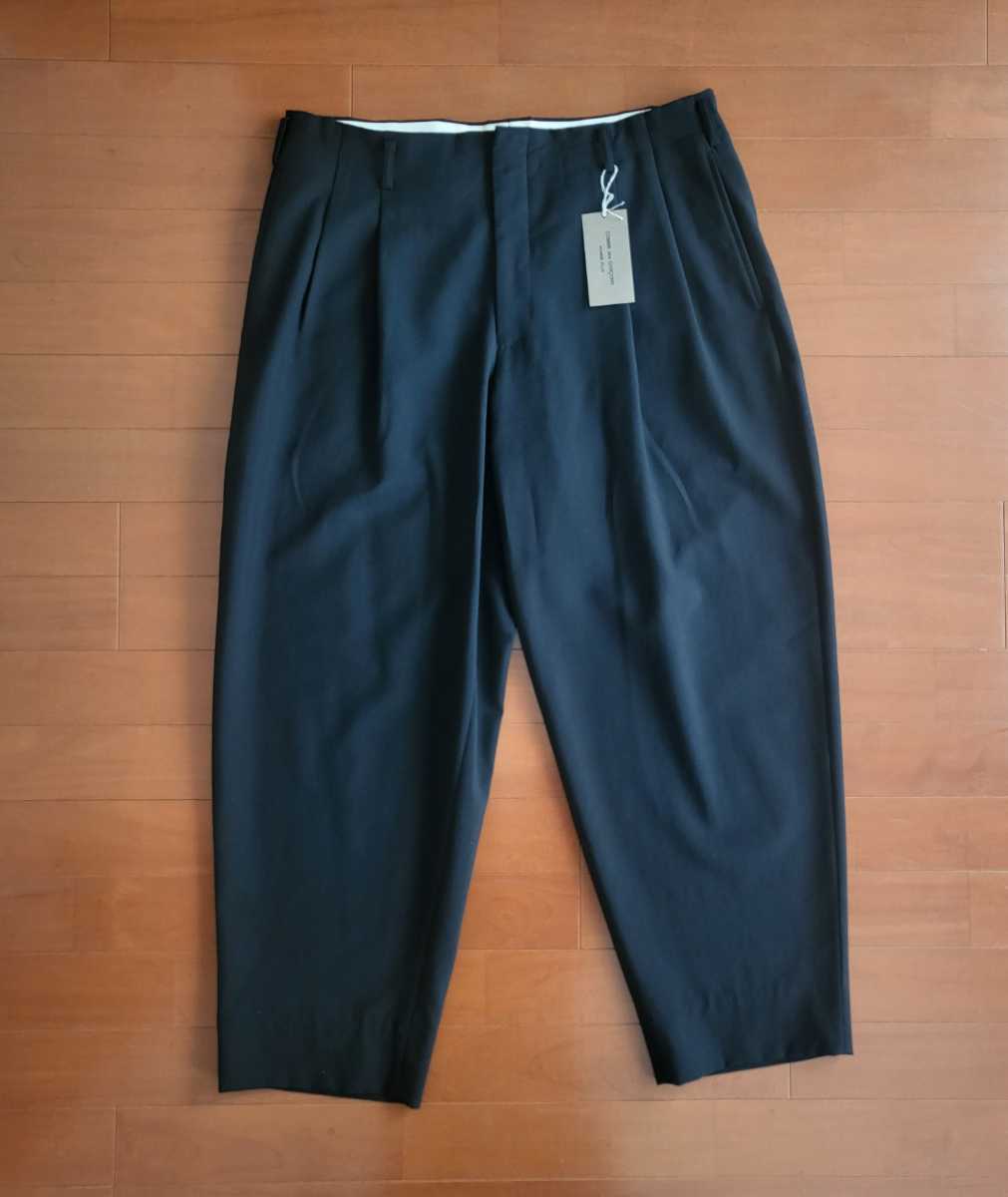 コムデギャルソンオムプリュス　超定番　2タックパンツ　ブラック　サイズM COMME des GARCONS homme plus コムデギャルソンオムプリュス des 2タックパンツ オムプリュス プリュス）、2タックパンツ。シンプル、上質、エレガント。 (コムデギャルソンオム