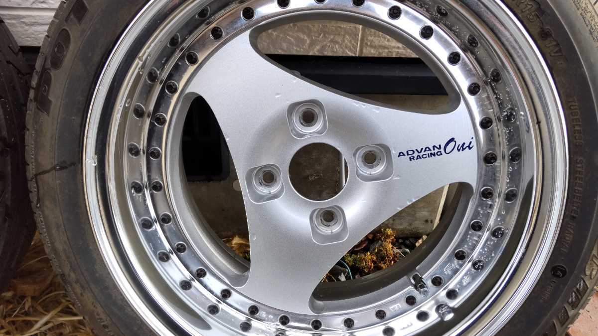 ADVAN Oni アドバン オニ 7.5J+2 PCD114.3 中古 割りと美品 【公式通販】