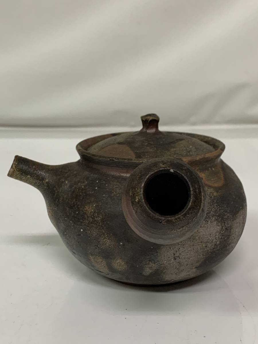 美奏] 旧家蔵出 名工 鈴木黄哉作 備前山手焼 手造宝瓶