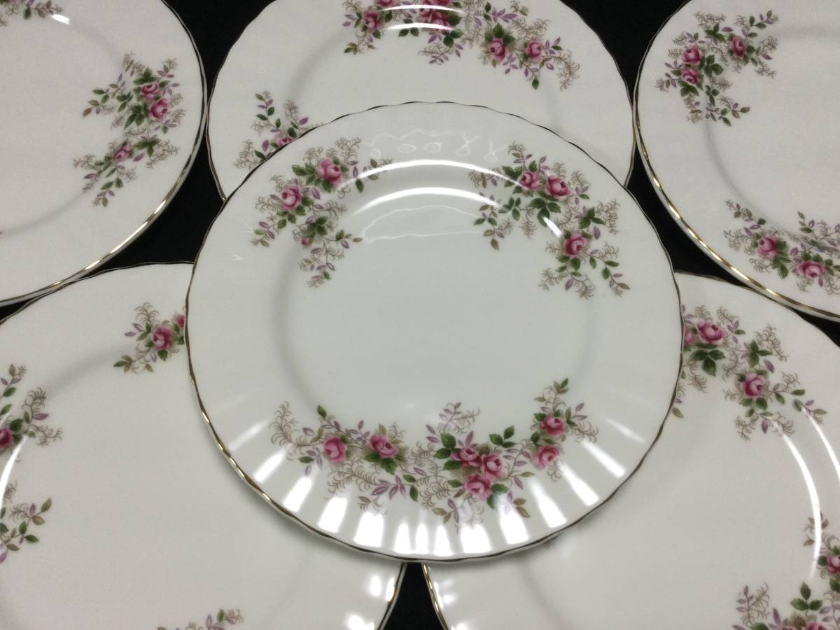 ROYAL ALBERT ロイヤルアルバート ラベンダーローズ 18.3㎝ ケーキ皿6枚