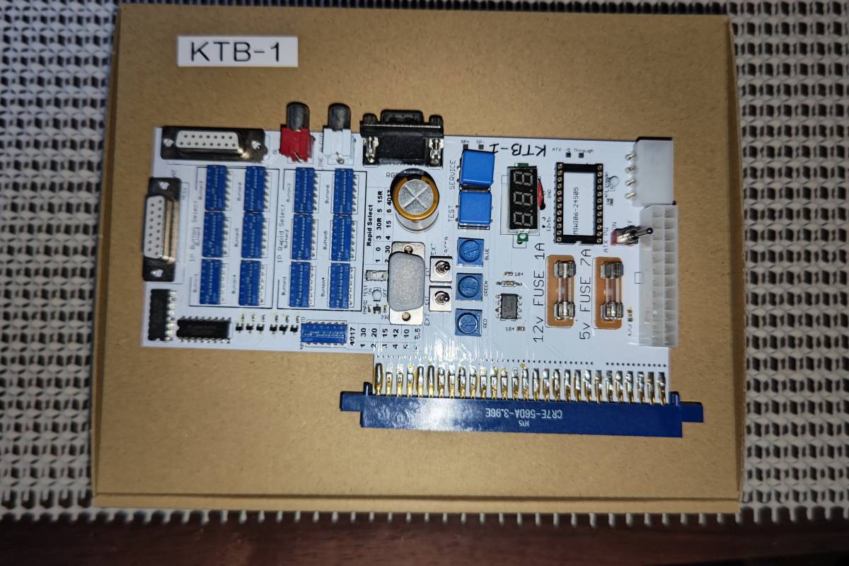 中古品】アーケード基板・簡易コントロールボックス KTB-1＆KTB-PW