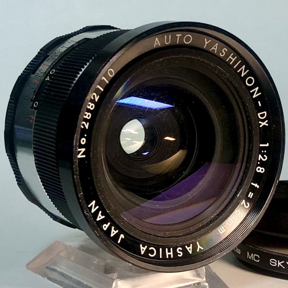 YASHICA AUTO YASHINON-DX 50mm F2 【光学美品】 ◇珍◇冨岡◇美品美玉 ◇AUTO YASHINON-DX 1:2.8 f=28mm