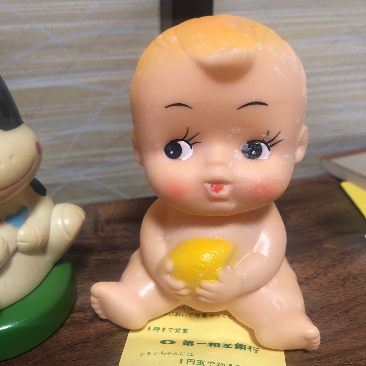 銀行貯金箱 昭和レトロ ソフビ 協和銀行桃太郎ロッキーチャフ 滝野川 
