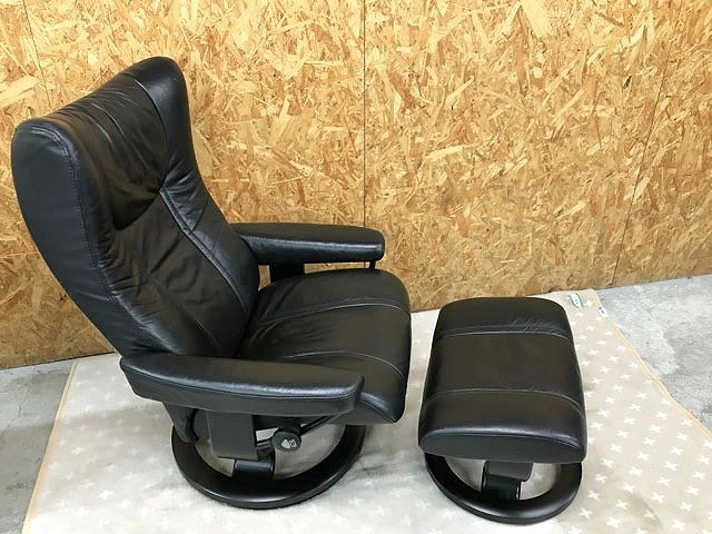 定番人気，爆買い DYE58879八 EKORNES エコーネス ストレスレスチェア リクライニングチェア メイフェア ブラック オットマン付(1人用)｜売買されたオークション情報、yahooの商品情報をアーカイブ公開 - オークフ 1人用