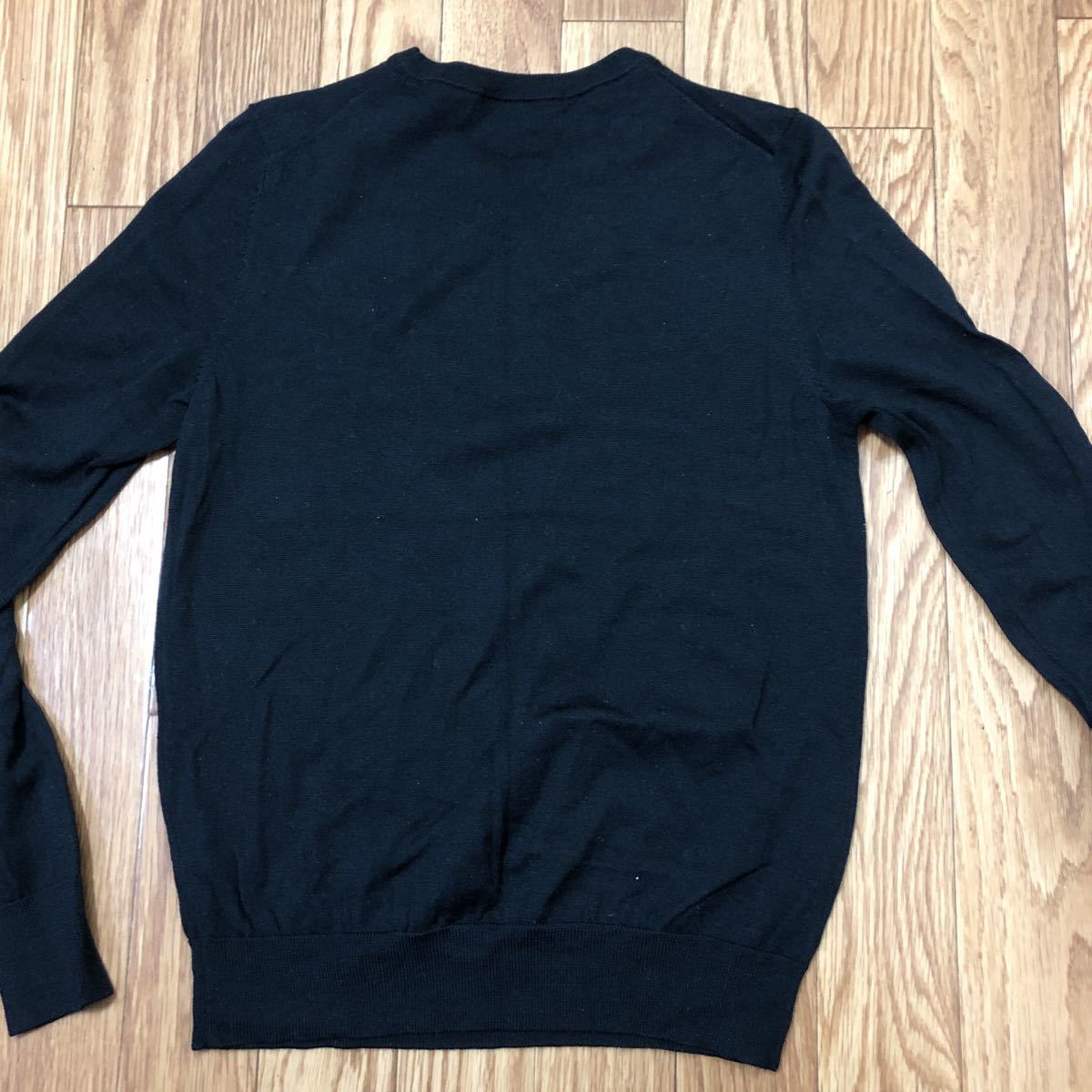 M/黒/美品【ユニクロ /クルーネックセーター /ニット 】品番: 418668