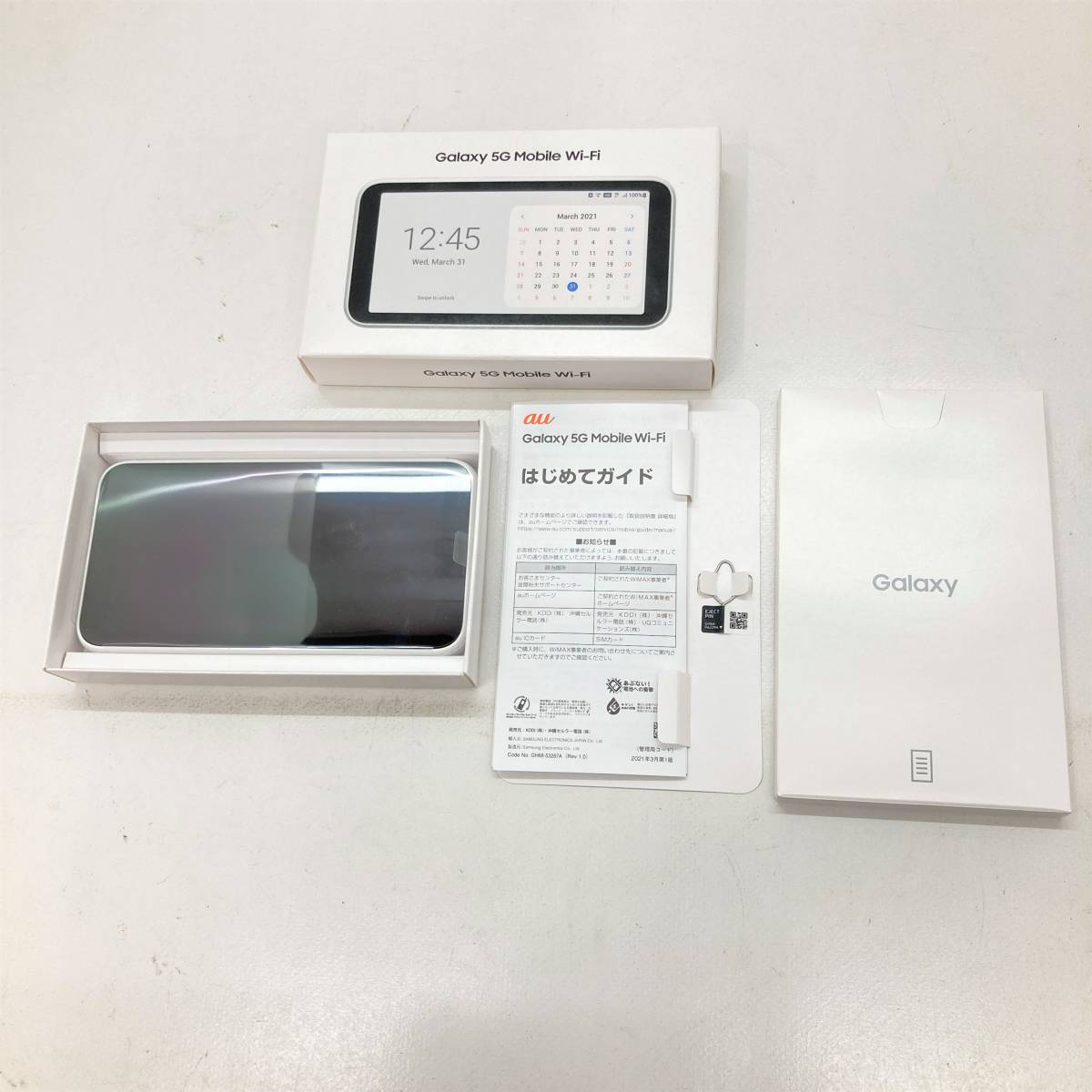 [ジャンク]Galaxy Mobile Wi-Fi SCR01 ( 2台 ) 周辺機器 2台セット Samsung Galaxy 5G Mobile Wi-Fi SCR01 ホワイト