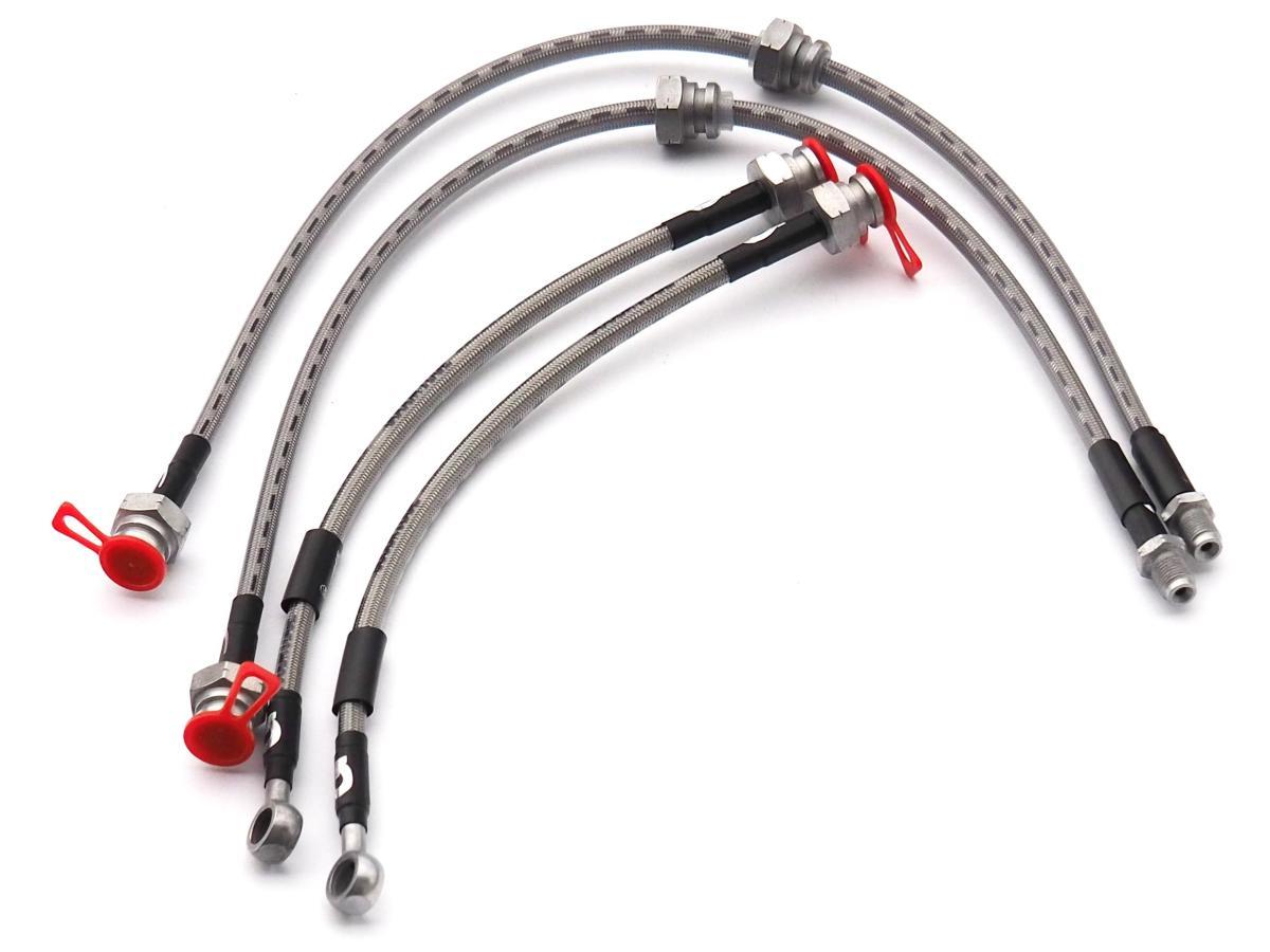 ステンメッシュブレーキホース シルビア 180SX(S13系) フロントR32