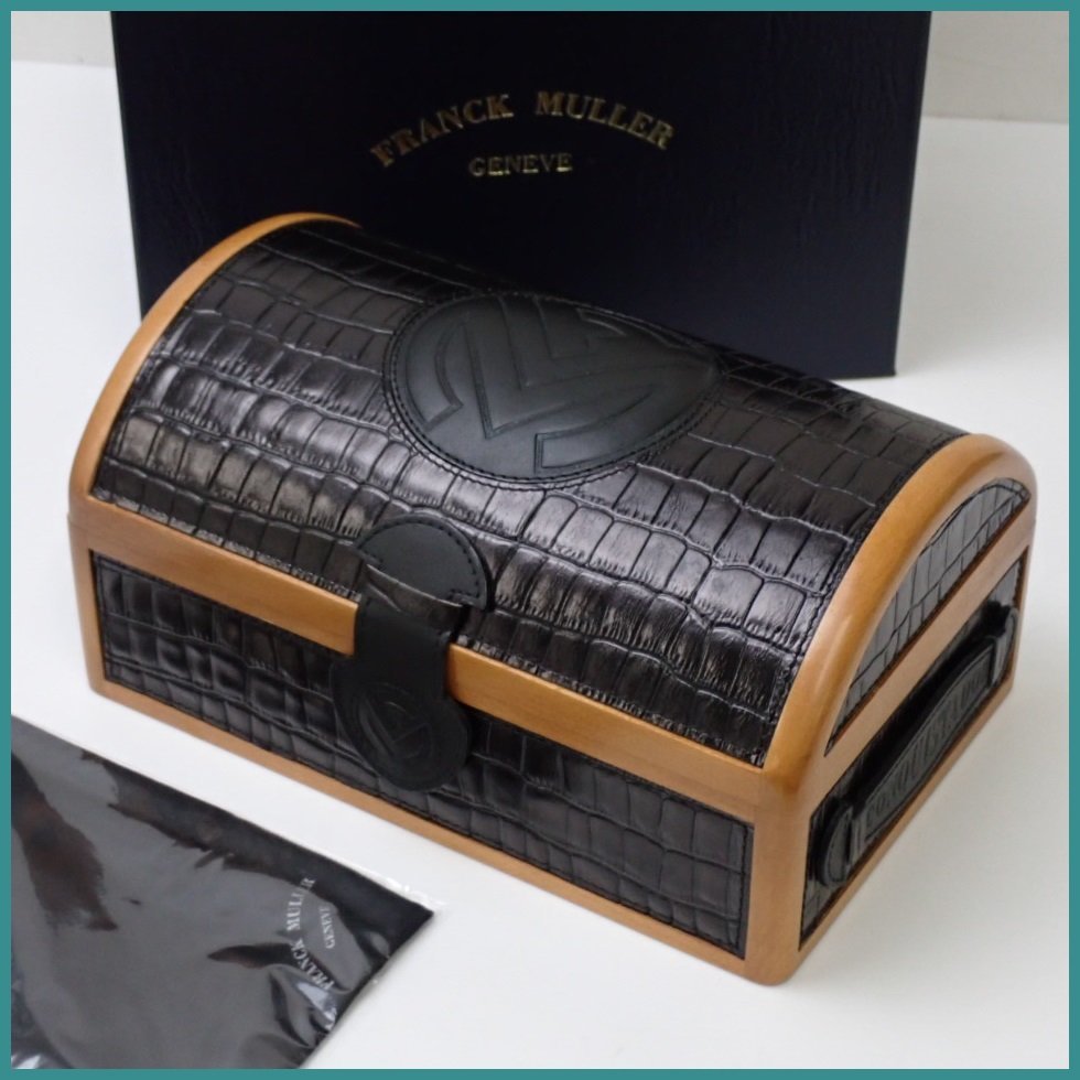得価，品質保証 一部 FRANCK MULLER/フランクミュラー 腕時計用 ボックス/ブラック&times;ナチュラル/ロゴ/クロス 外箱付き/空箱/BOX&1599400103(その他)｜売買されたオークション情報、yahooの商品情報をアーカイブ その他