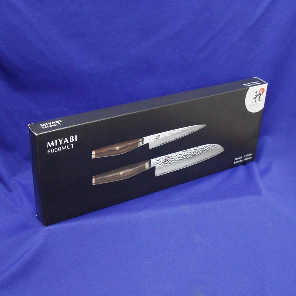 MIYABI 雅 ミヤビ 6000MCT 2pcs セット 小刀 130mm 三徳包丁 180mm ツヴィリング J.A. ヘンケルス ③ m ...