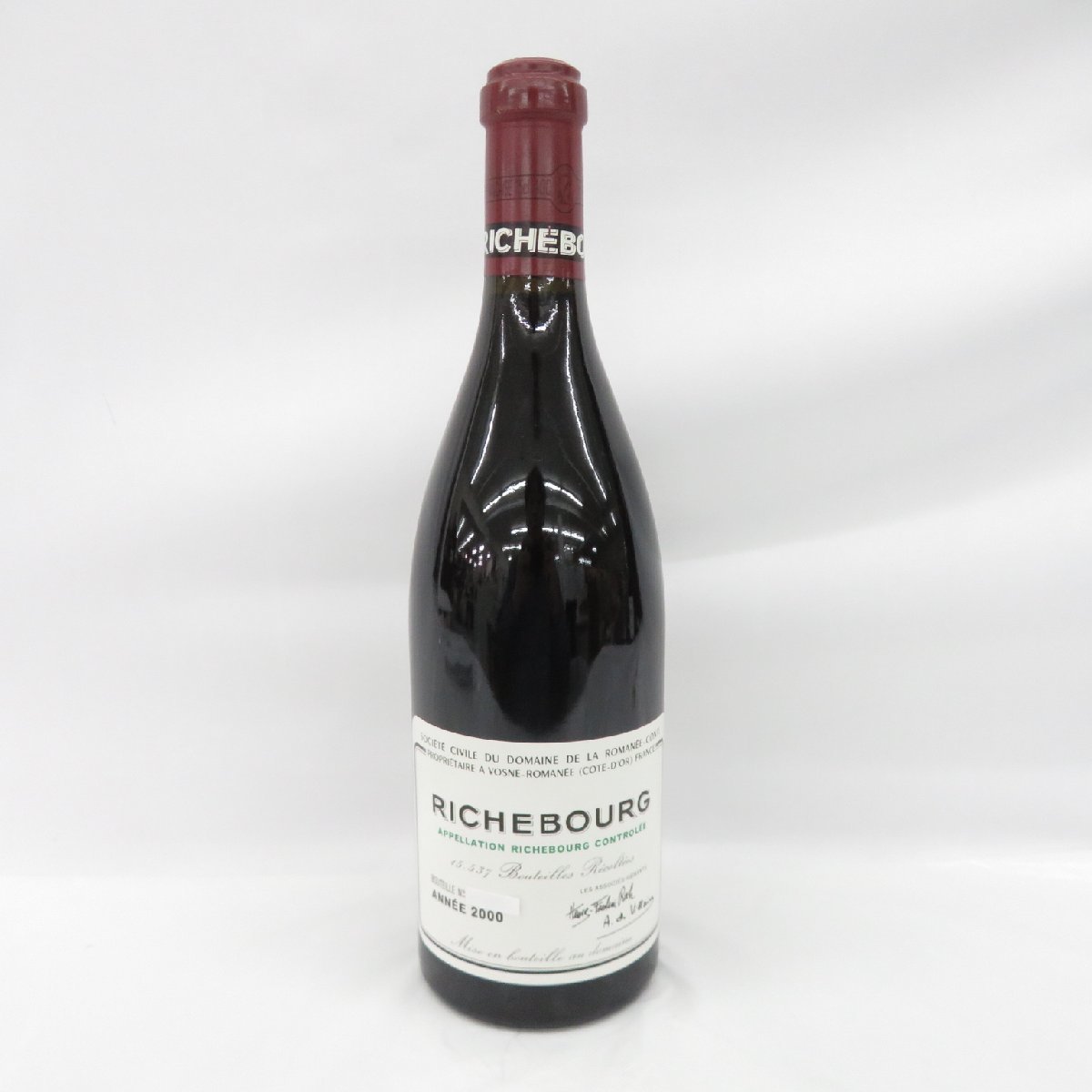 2026，得価 未開栓 DRC ドメーヌ ド ラ ロマネコンティ リシュブール 2000 サントリー 赤 ワイン 750ml 13% 11161625 1210(コート・ドゥ・ニュイ)｜売買されたオークション情報、yahooの商品情報をアーカイブ公開 赤