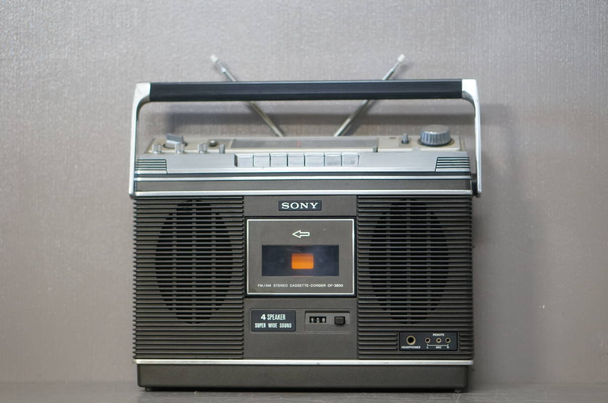 CF-3800 ソニー ラジカセ ラジオ 2バンド 希少SONY FM⁄AM SONY