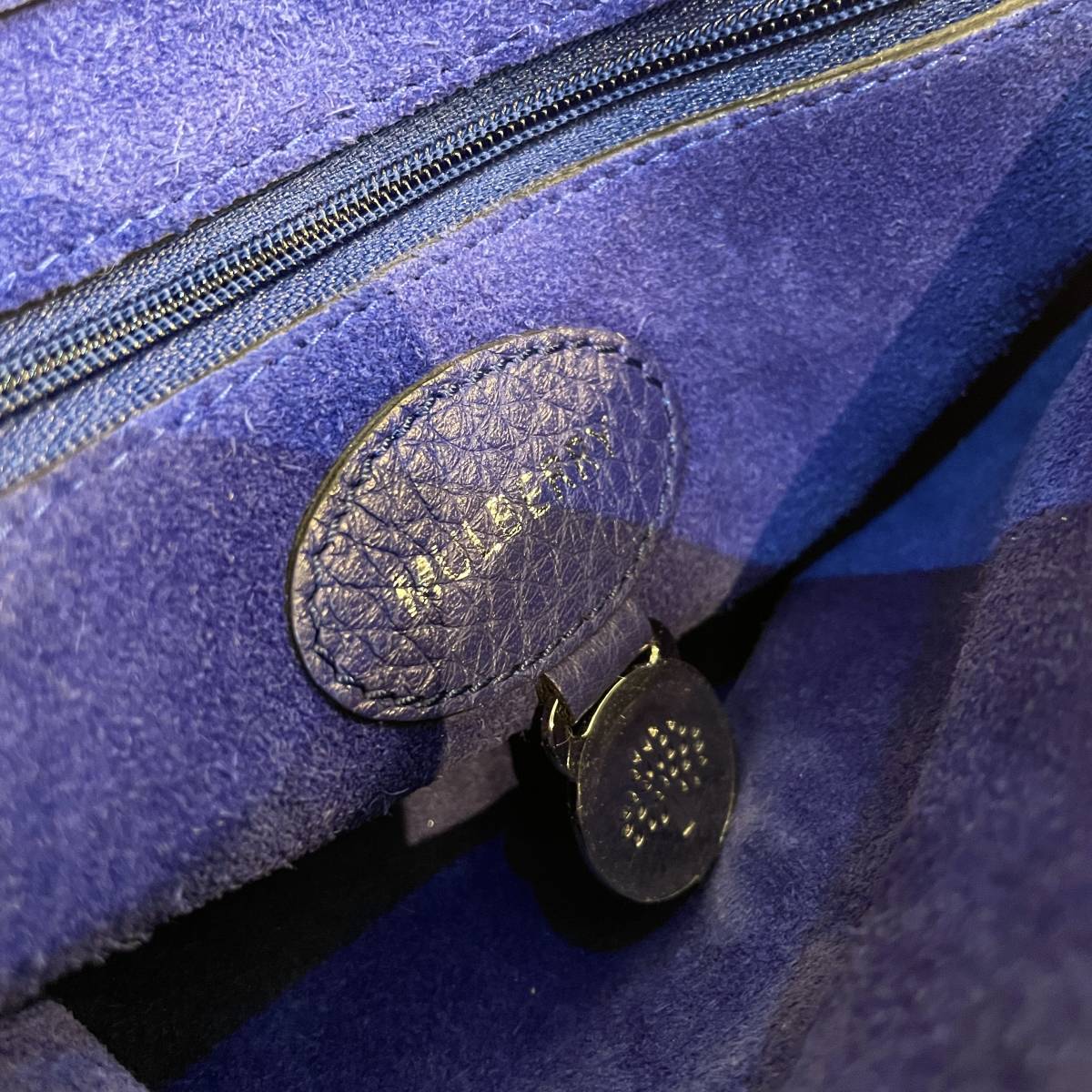 1円 MULBERRY マルベリー リリー チェーン ショルダーバッグ ブルー 