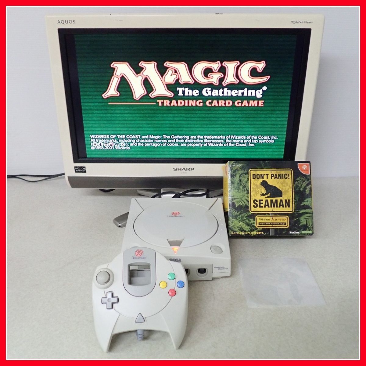 動作品 DC ドリームキャスト 本体一式 HKT-3000 + 禁断のペット 