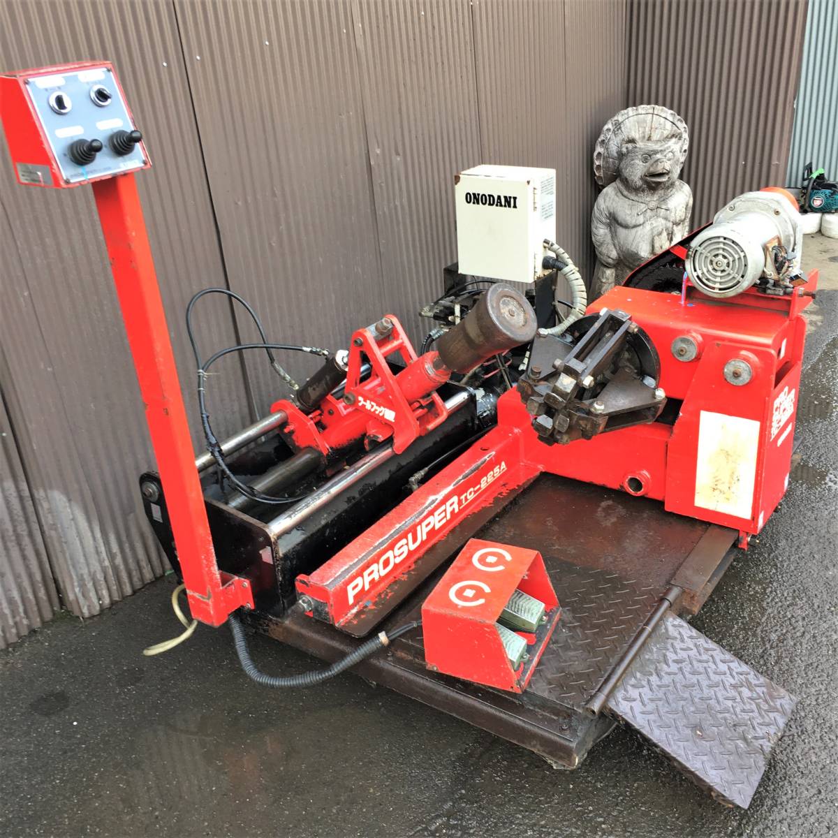 小野谷/タイヤチェンジャー/tc-225a/動作確認動画あり/pro super/大型?/適応リム15.5～22.5?/自動車整備/タイヤ交換/ジャンク扱い/onodani_2