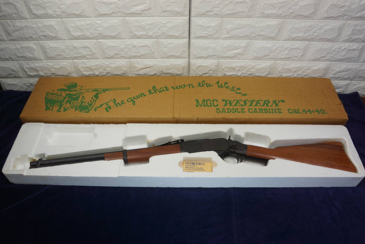ホビー／モデルガン MGC 金属製モデルガン M73 ウインチェスター ウエスタンサドルカービン WESTERN SADDLE CARBINE 木製ストック SMG刻印