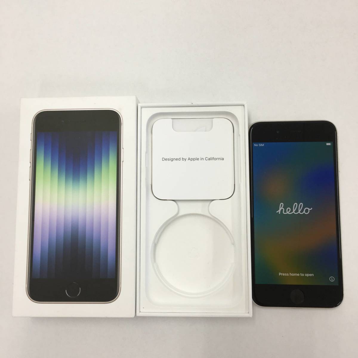 初期化済み】Apple iPhone SE 第3世代 MMYD3J/A 64GB スターライト 