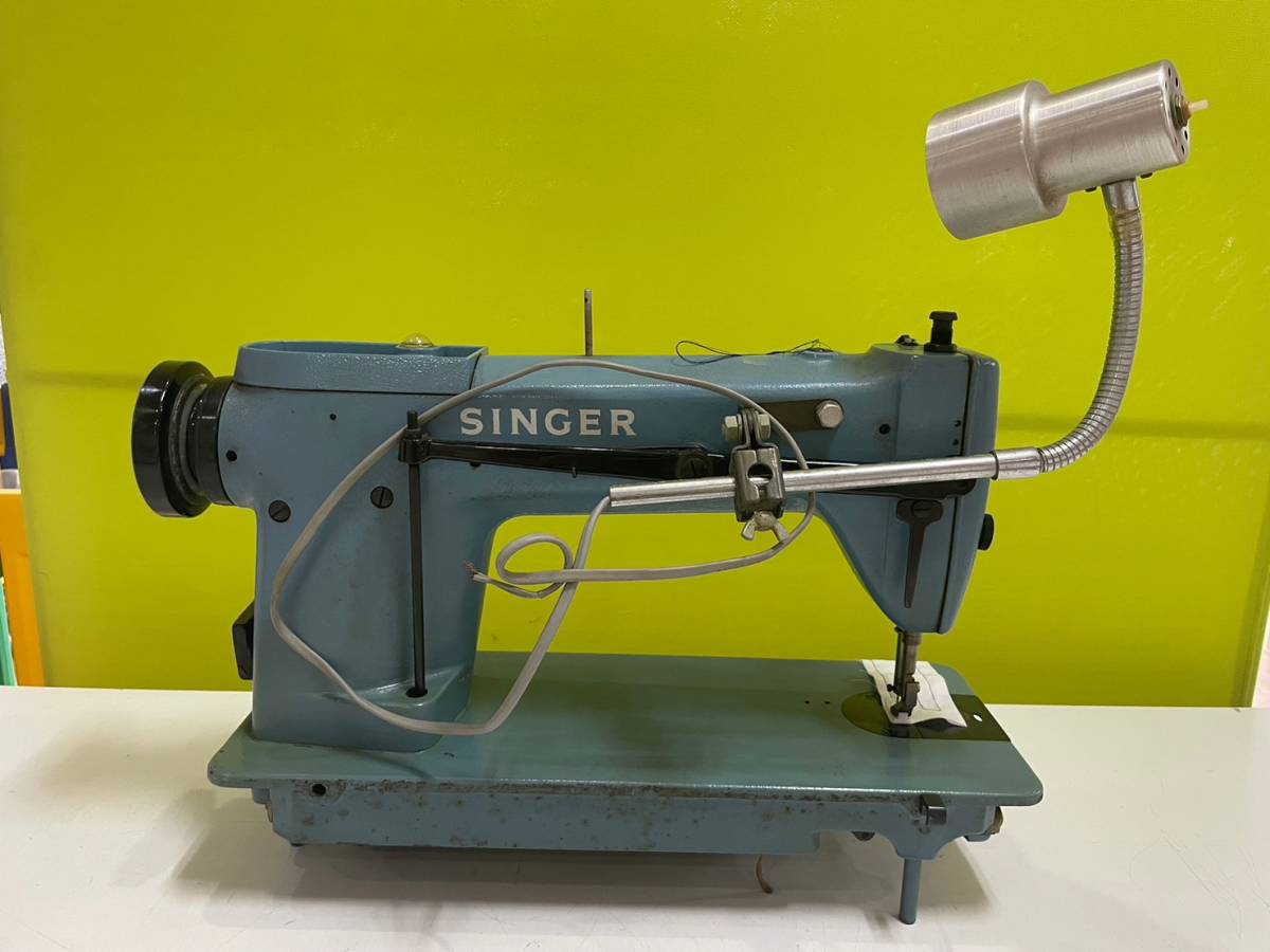 ジャンク品☆SINGER（シンガー）☆工業用ミシン☆金属製☆Blue 
