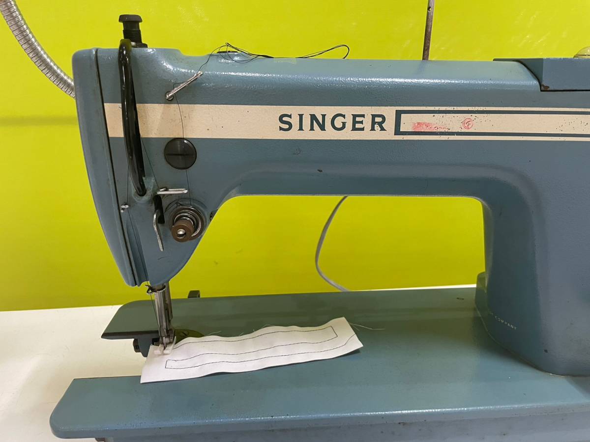 ジャンク品☆SINGER（シンガー）☆工業用ミシン☆金属製☆Blue 