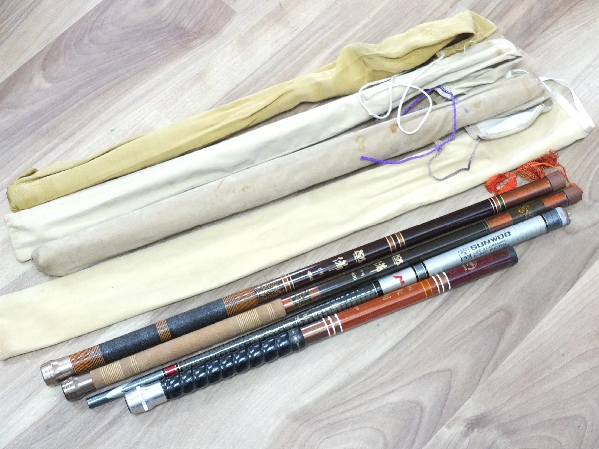  渓流竿 まとめて DAIWA 水明 39/SUZUMI 備 1号 450/備 2号 400/SUNWOO 3000 渓谷 270 硬調/4本セット 釣り竿(ダイワ)｜売買されたオークション情報、yahooの商品情報をアーカイブ公開 - オークファン 渓流竿