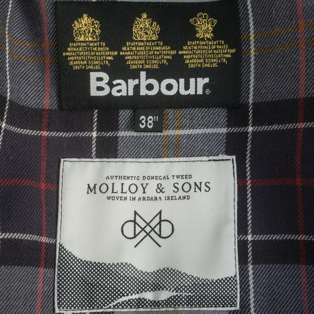別注 ☆ Barbour MOLLOY＆SONS ドネガルツイード ジャケット 38