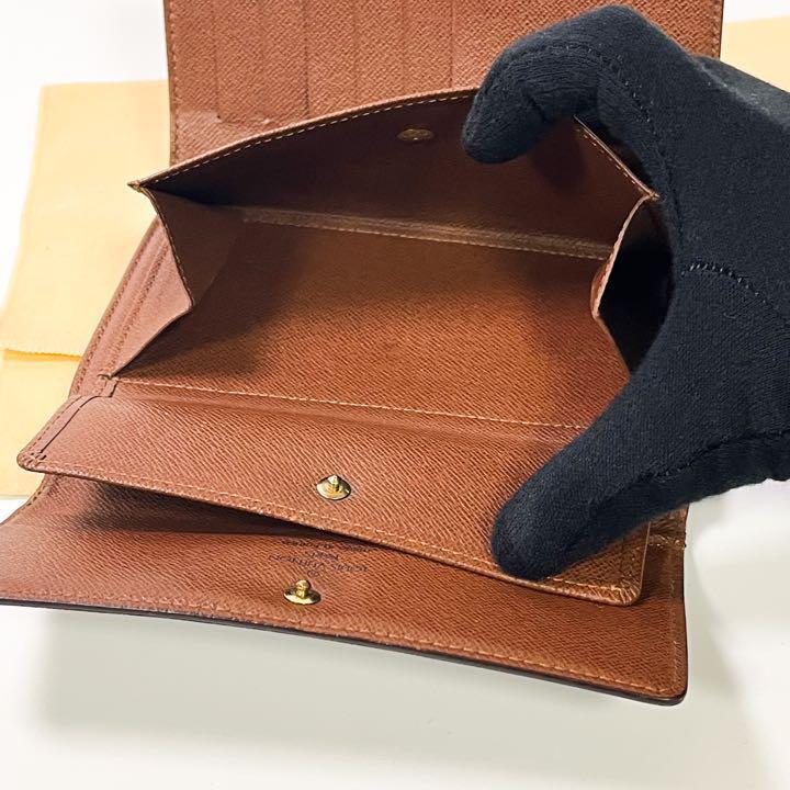美品 Louis Vuitton ルイ ヴィトン 三つ折り財布 モノグラム エテュイ