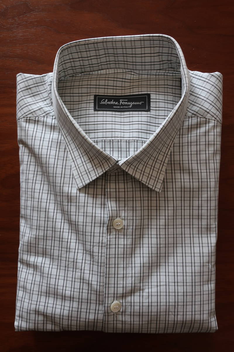 Ferragamo (フェラガモ); イタリア製・ワイシャツ・XL