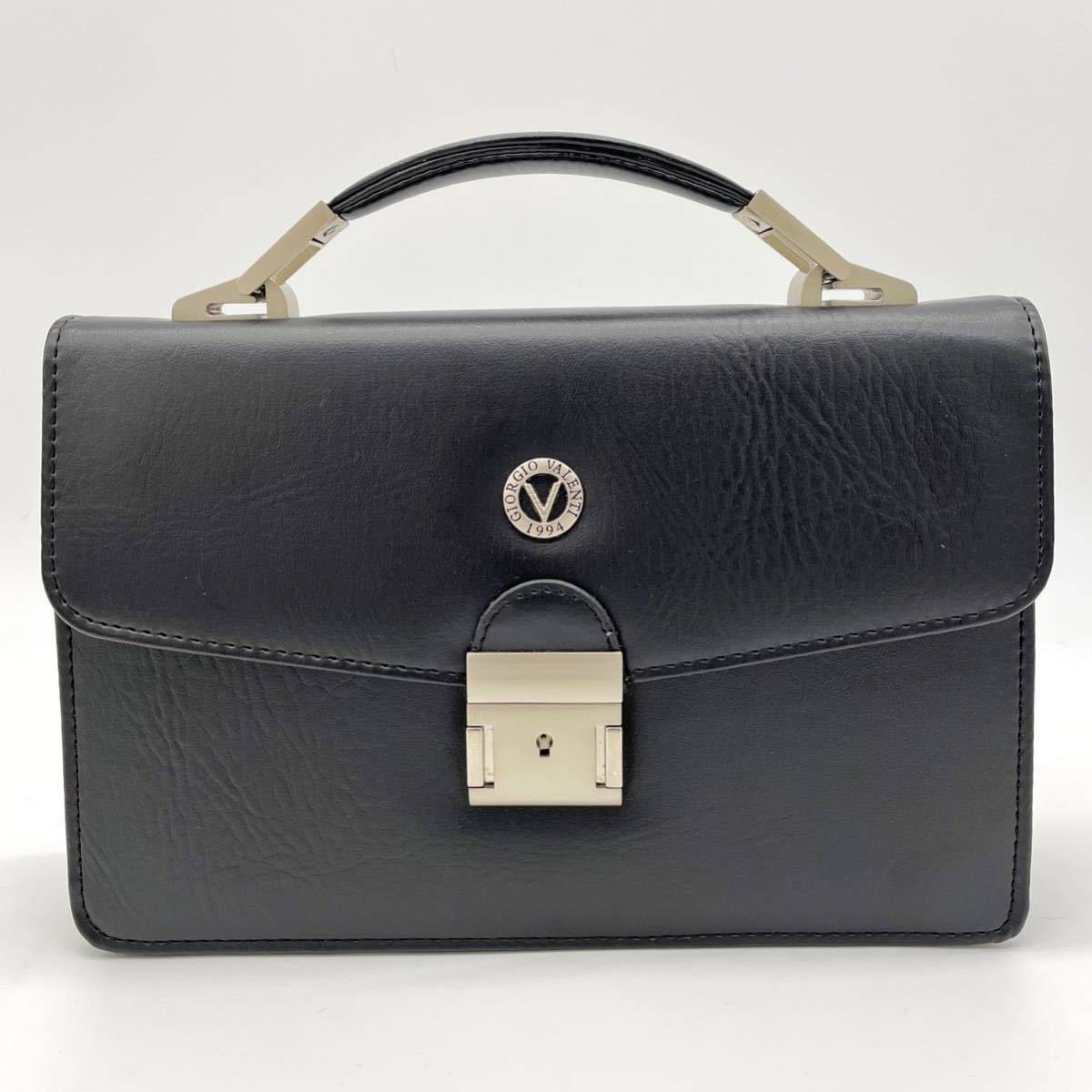 未使用級】【高級感と機能性】GIORGIO VALENTINO セカンドバッグ 