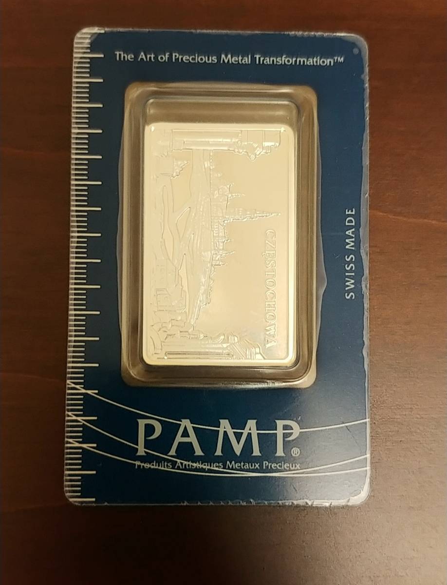 純銀インゴット 1オンス PAMP スイス製 スイス 1オンス 即納・追跡可 0